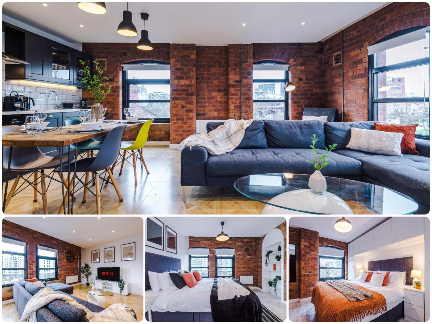 2 King Size Beds In Manhattan Styled Oversize Apartment Leeds  Esterno foto